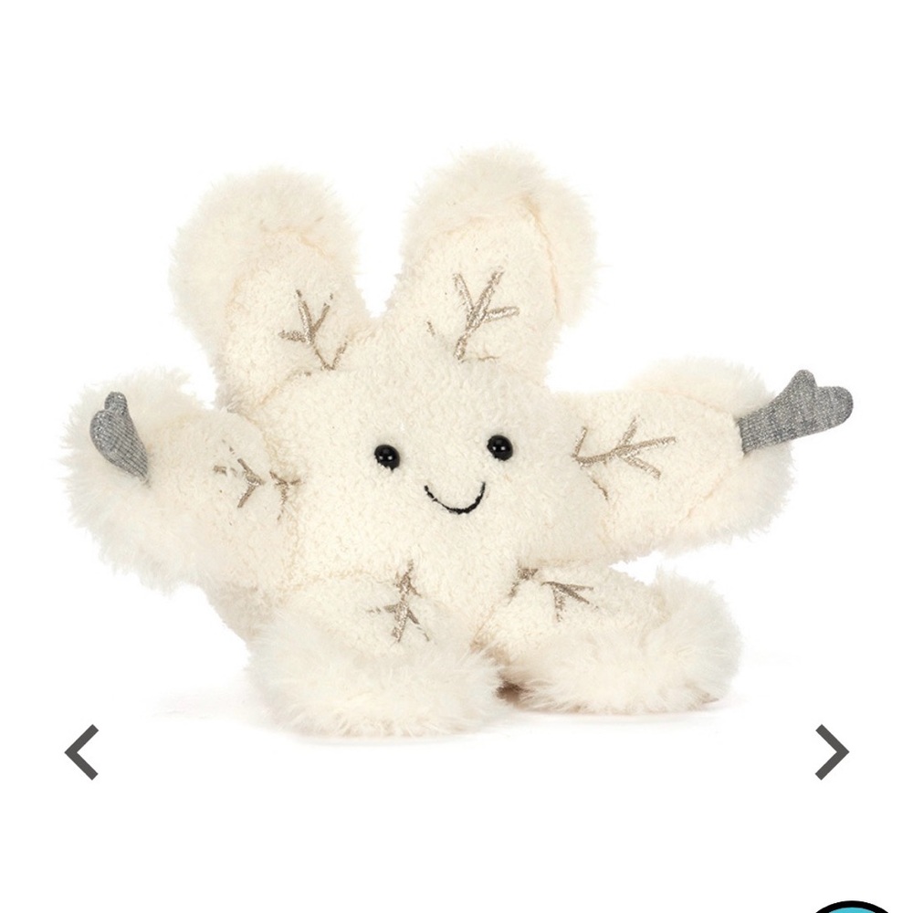 Jellycat Cream Snowflake Plush